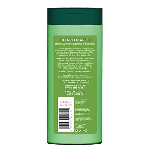 Biotique Advanced Ayurveda Green Apple Shine & Gloss Shampoo & Conditioner