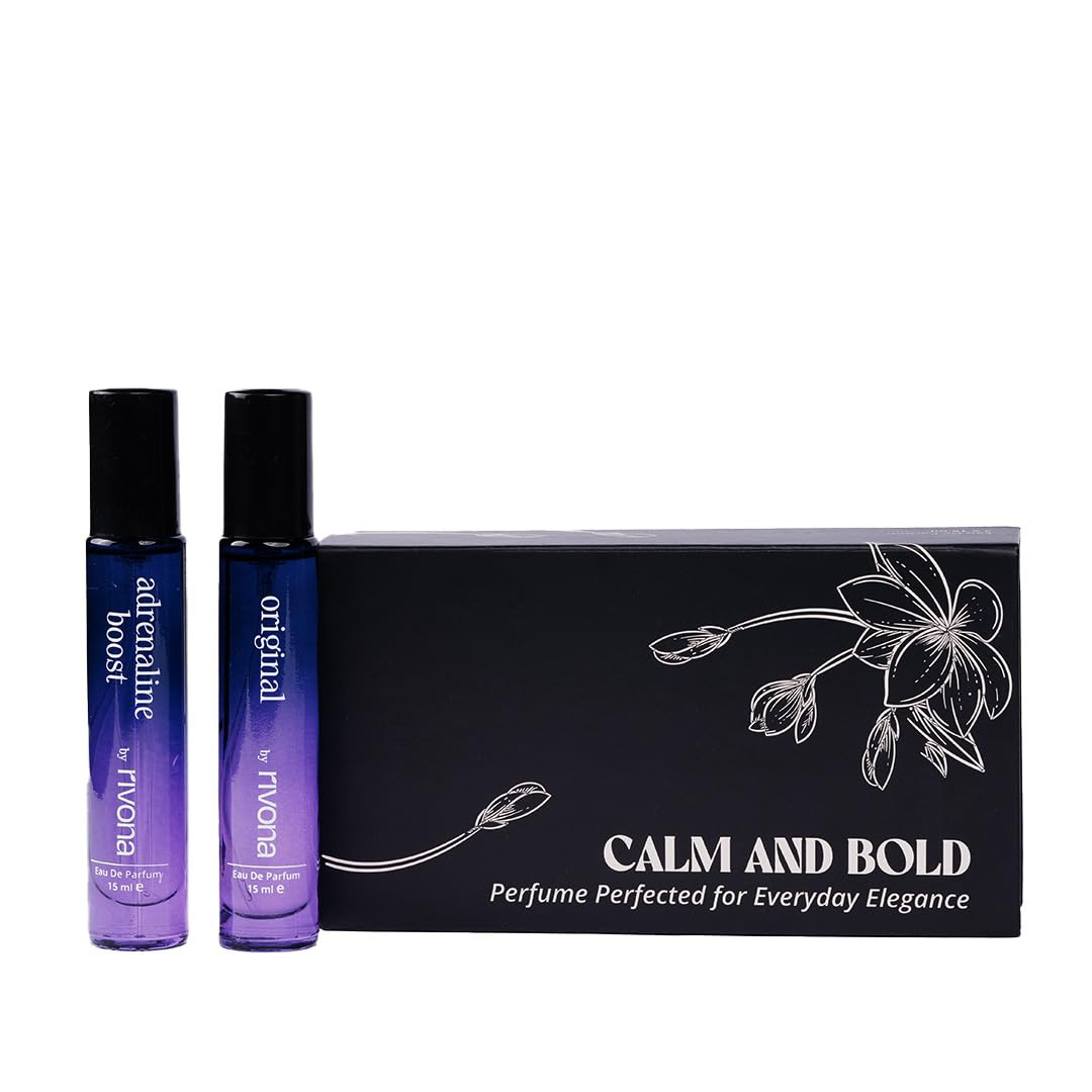 Rivona Calm and Bold Perfume Set, fragrance gifting set, premium perfume combo