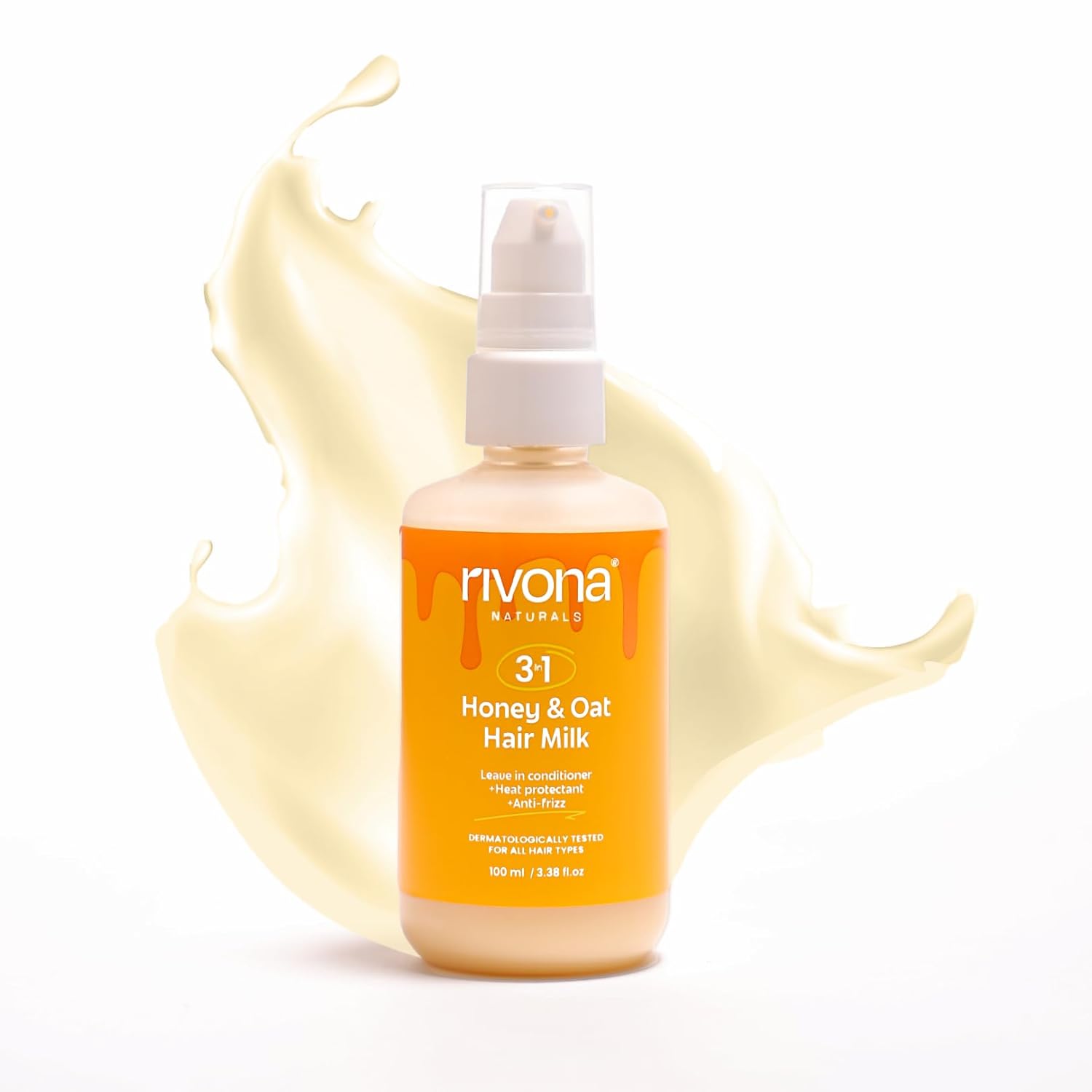 Rivona Honey Oat Hair Milk, nourishing hair lotion, smooth hair care, rivona hair