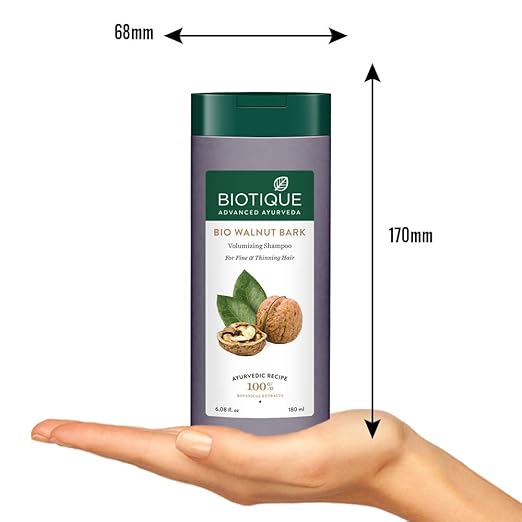 Biotique Advanced Ayurveda Walnut Volume & Bounce Shampoo & Conditioner 180ml