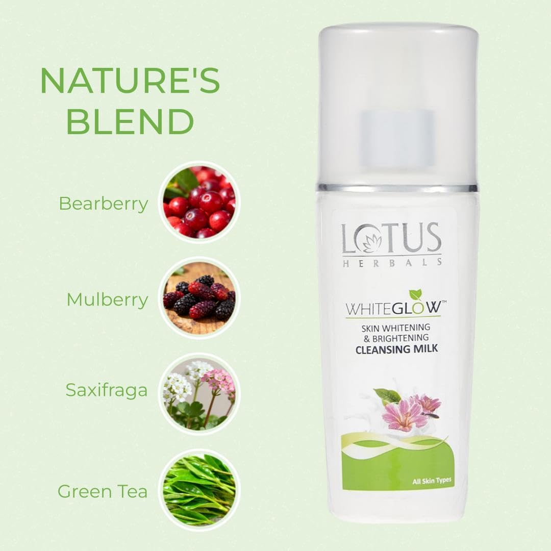 Lotus Whiteglow Cleansing Milk, cleansing milk, milky texture