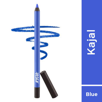Nykaa Glamoreyes Waterproof & Smudgeproof Shimmer Eye Pencil-  01 Blue Hex (Blue)|1.2 gms|MRP 549