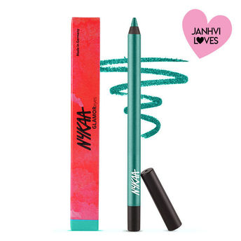 Nykaa Glamoreyes Waterproof & Smudgeproof Shimmer Eye Pencil- 02 Teal Spell (Green)|1.2 gms|MRP 549