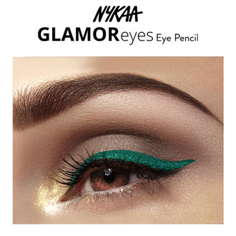 Nykaa Glamoreyes Waterproof & Smudgeproof Shimmer Eye Pencil- 02 Teal Spell (Green)|1.2 gms|MRP 549