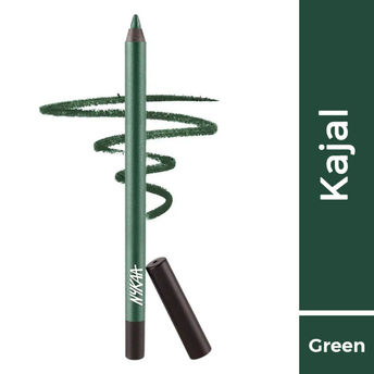 Nykaa Glamoreyes Waterproof & Smudgeproof Shimmer Eye Pencil- 03 Jade Jinx (Dark Green)|1.2 gms|MRP 549
