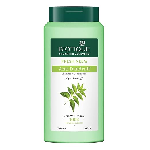 Biotique Advanced Ayurveda Fresh Neem Anti Dandruff Shampoo & Conditioner