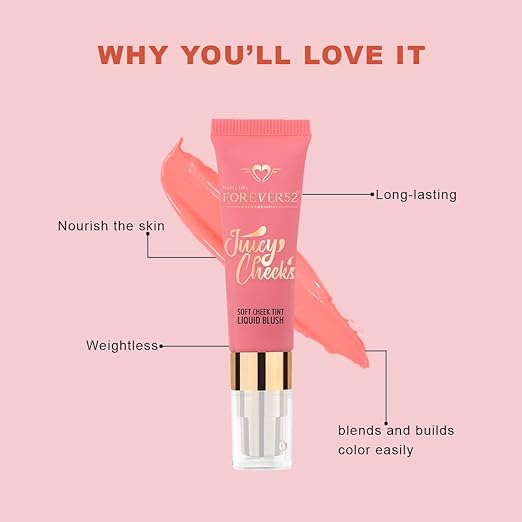 Daily Life Forever52 Juicy Cheeks Soft Cheek Liquid Blush – Natural Dewy Flush