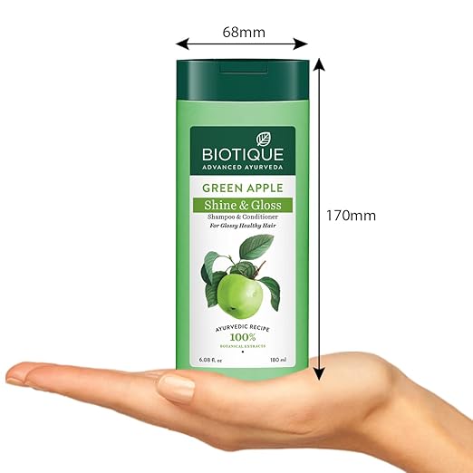 Biotique Advanced Ayurveda Green Apple Shine & Gloss Shampoo & Conditioner
