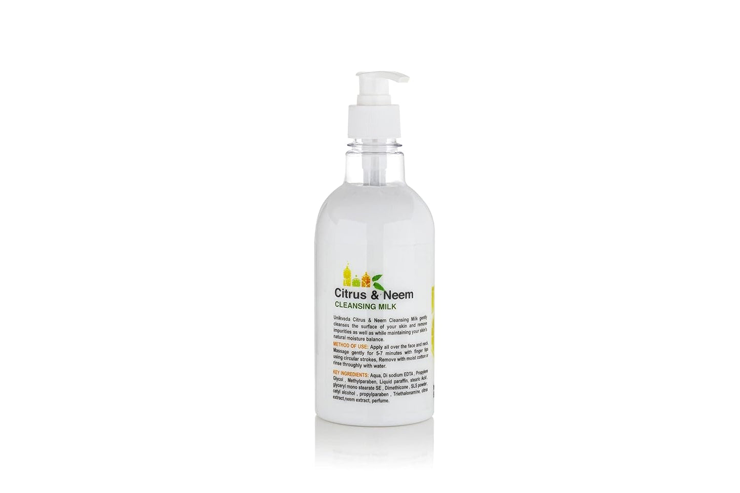 Unikveda Citrus Neem Cleansing Milk, makeup removing milk, gentle face cleanser, neem citrus care, daily cleansing