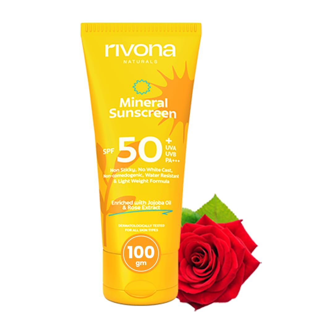 Rivona Mineral Sunscreen SPF 50, broad spectrum sun care, daily sunscreen