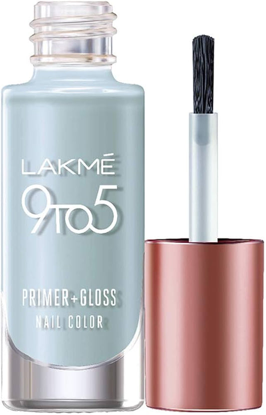 Lakme 9 to 5 Primer + Gloss Nail Color ï¿½ Blue Scape|6 ml|MRP 260