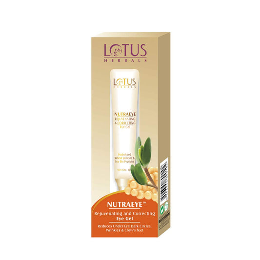 Lotus Herbals Nutraeye Rejuvenating & Correcting Eye Gel, eye gel, lightweight texture