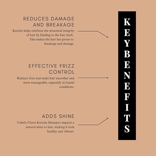 Cabelo Chave Keratin Shampoo | Strength & Shine Care 300ml 