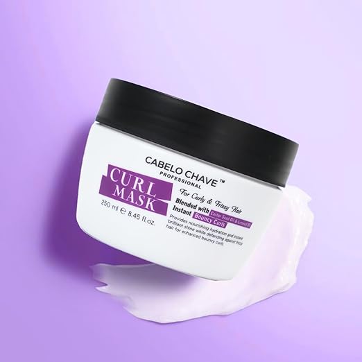 Cabelo Chave Curl Care Mask For Deep Hydration, Frizz Control & Defined Curls 250ml