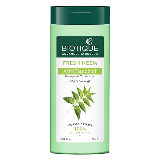 Biotique Advanced Ayurveda Fresh Neem Anti Dandruff Shampoo & Conditioner