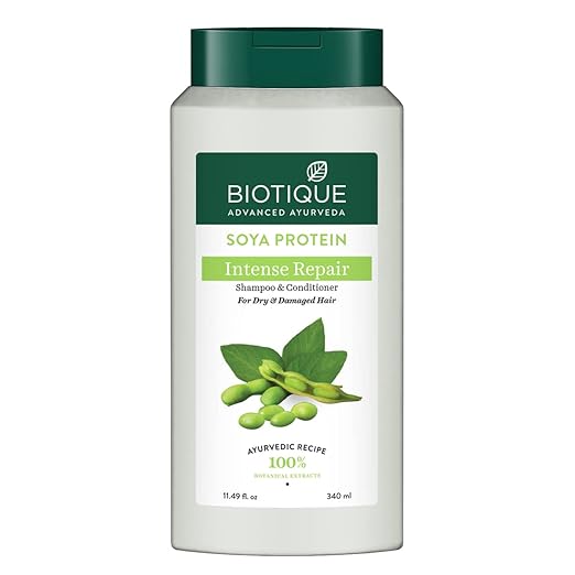 Biotique Advanced Ayurveda Soya Protein Intense Repair Shampoo & Conditioner 120ml