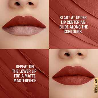 Lakm? 9 To 5 Powerplay Priming Matte Lipstick - MR3 Red Rust|3.6 gms|MRP 650