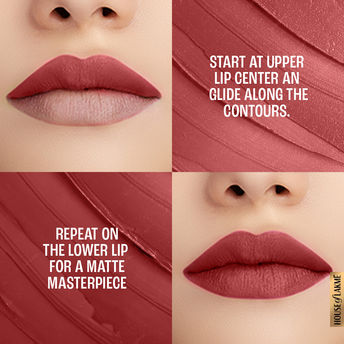 Lakm? 9 To 5 Powerplay Priming Matte Lipstick - MR4 Roseatte Red|3.6 gms|MRP 650