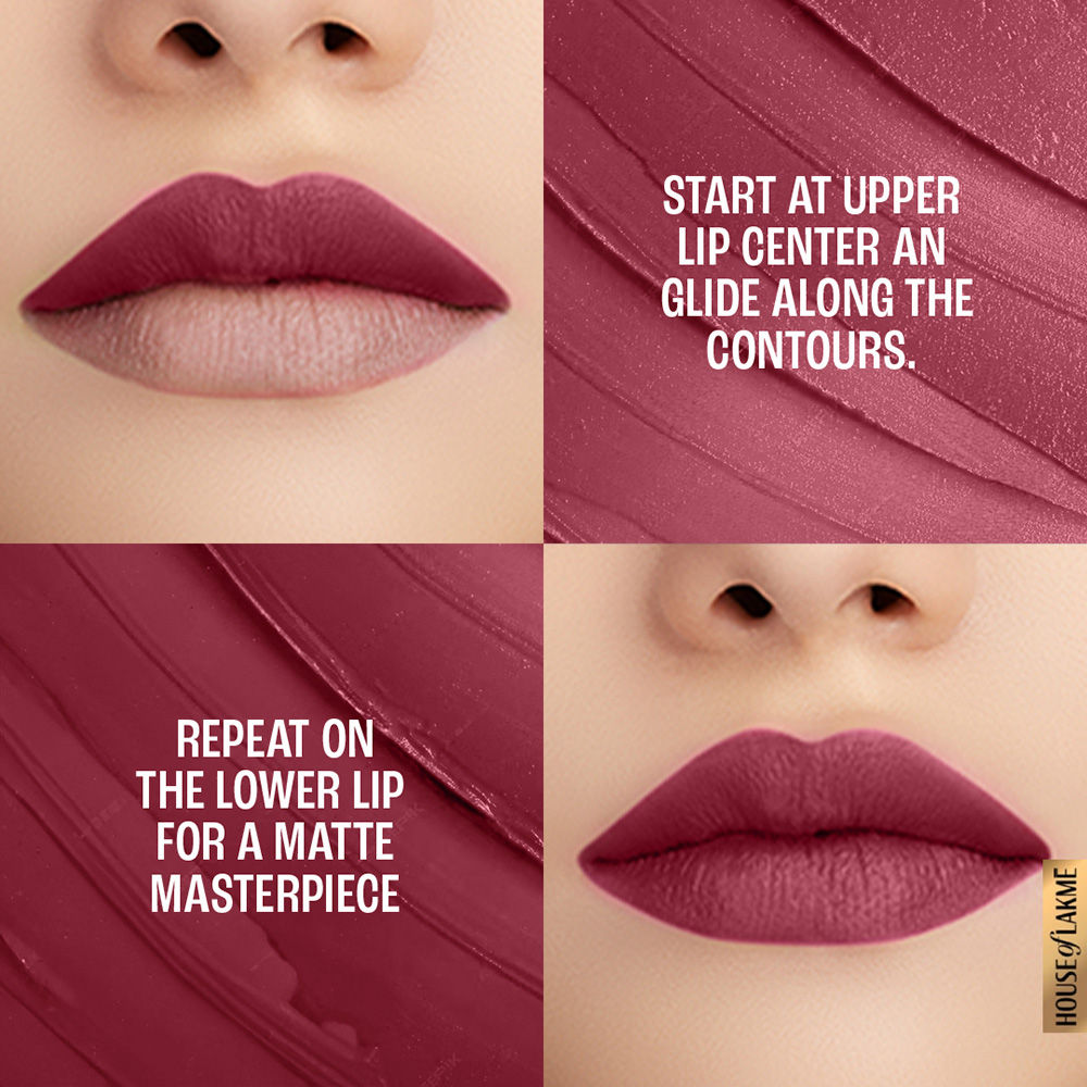 Lakmï¿½ 9to5 Powerplay Priming Matte Lipstick ï¿½ Maroon Mix|3.6 gms|MRP 650