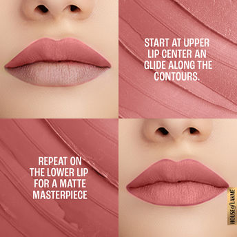 Lakm? 9 To 5 Powerplay Priming Matte Lipstick - Mp7 Blushing Nude|3.6 gms|MRP 650