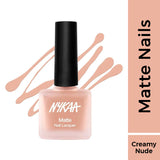 Nykaa Matte Nail Enamel Polish - Very Vanilla 156|9 ml|MRP 229