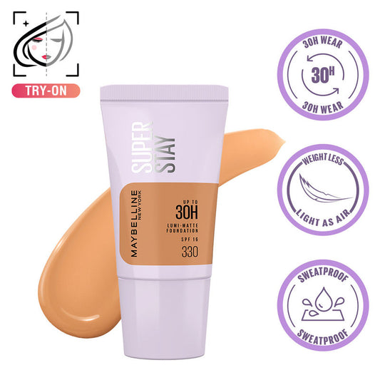 Maybelline Super Stay 30H Lumi Powder Foundation � 330|18 gms|MRP 399