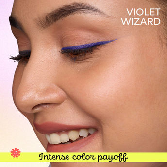 Nykaa Glamoreyes Waterproof & Smudgeproof Shimmer Eye Pencil-Violet Wizard (Deep Purple)|1.2 gms|MRP 549
