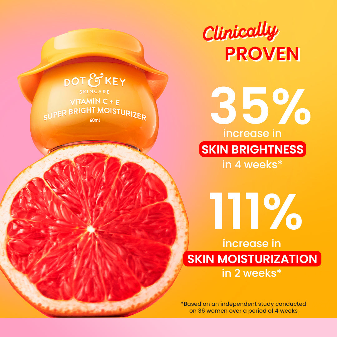 Dot & Key Vitamin C E Moisturizer, glow boosting face cream, antioxidant skincare, daily hydration care