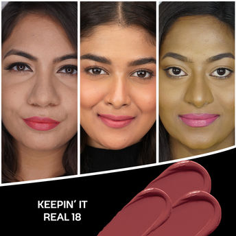 Faces Canada Comfy Matte Cr�me Lipstick � Keepin' It Real 18|4.2 gms|MRP 329