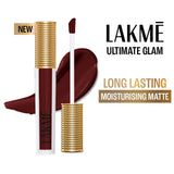 Lakm? Ultimate Glam Matte Liquid Lipstick - Red Cherry|4.2 ml|MRP 450
