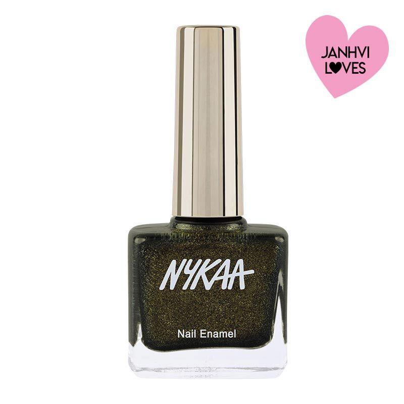 Nykaa Black To Gold Nail Enamel Polish - Disco Gold 230|9 ml|MRP 249
