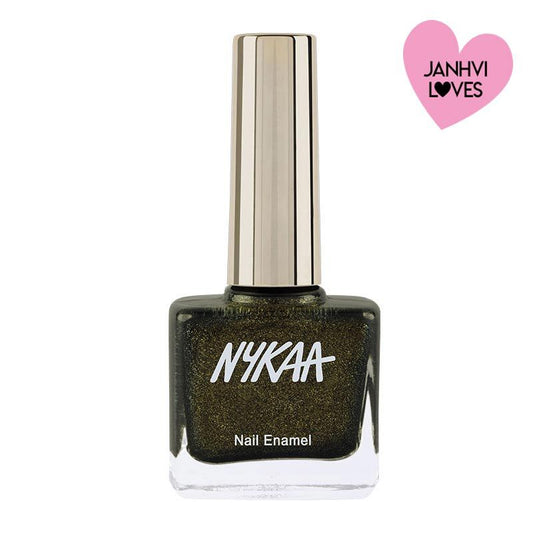 Nykaa Black To Gold Nail Enamel Polish - Disco Gold 230|9 ml|MRP 249