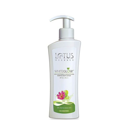 Lotus Herbals WhiteGlow Skin Whitening Hand & Body Lotion|300 ml|MRP 345