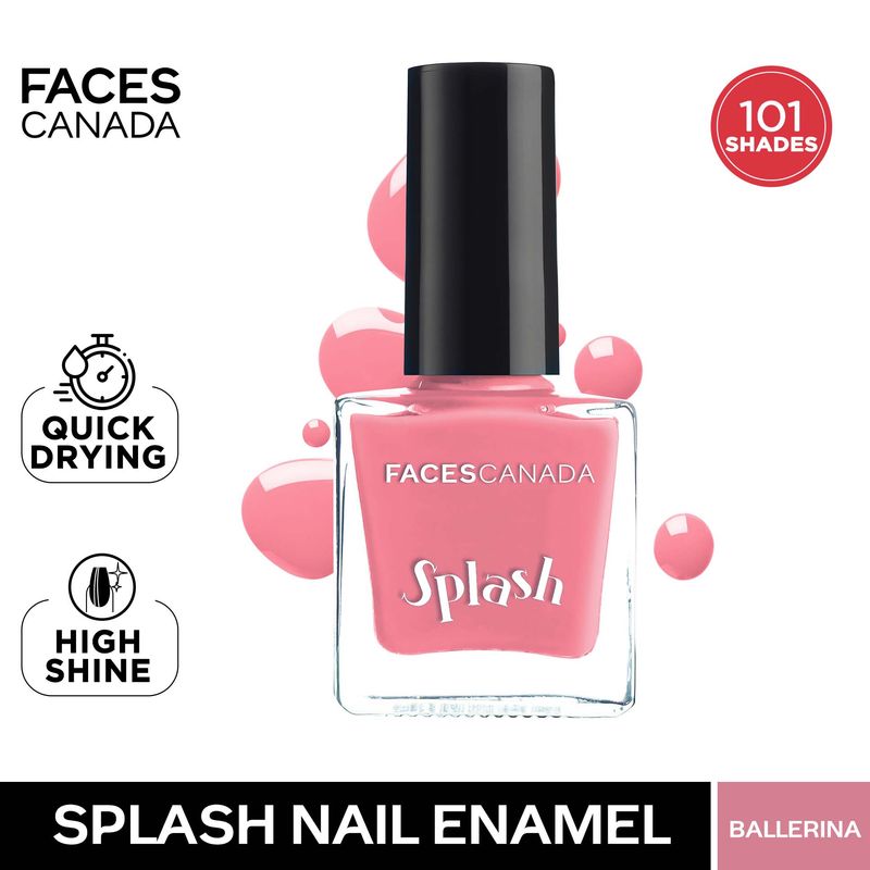 Faces Canada Splash Nail Enamel � 201 Ballerina|8 ml|MRP 129