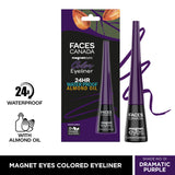 Faces Canada Magneteyes Color Eyeliner - Dramatic Purple |4 ml|MRP 399