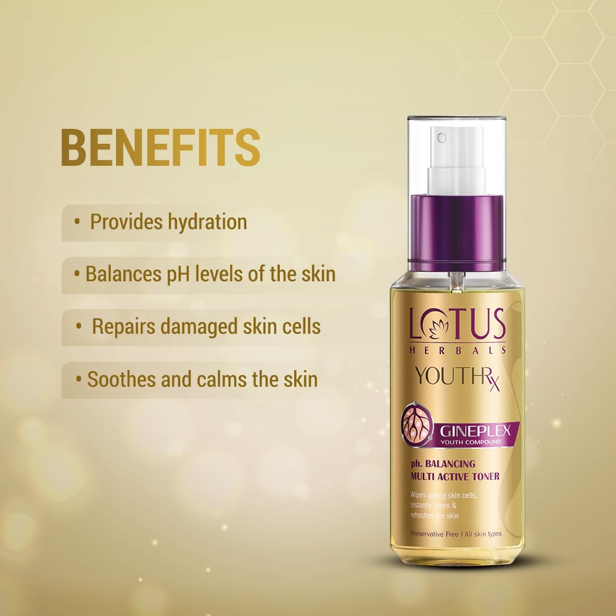 Lotus Herbals YouthRx pH Balancing Multi Active Toner, face toner, clear liquid