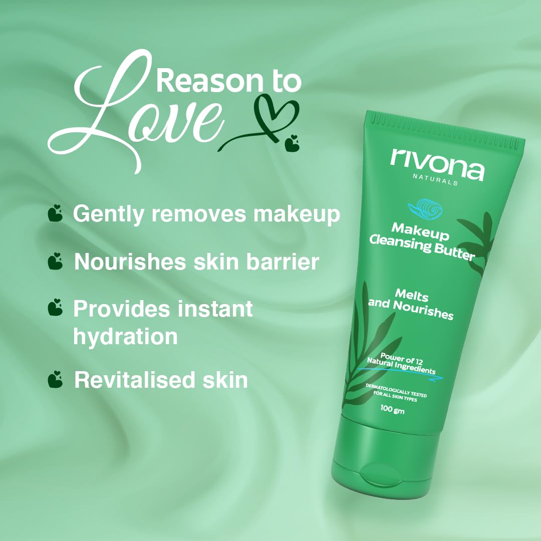Rivona Makeup Cleansing Balm, gentle makeup remover, deep cleansing balm, skincare cleanser