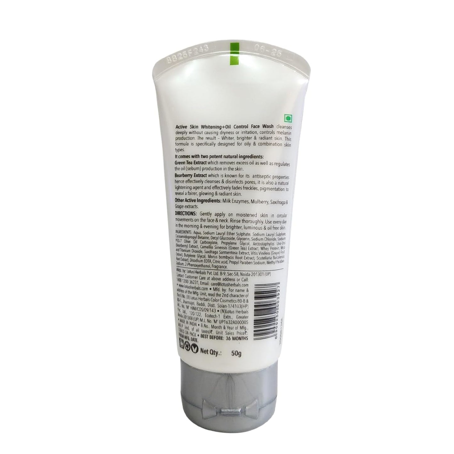 Lotus Herbals Whiteglow Active Skin Whitening Face Wash, face wash, gel texture
