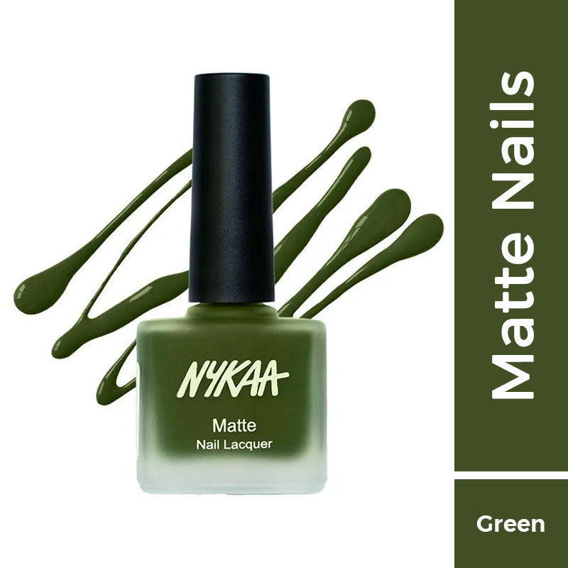 Nykaa Matte Nail Enamel Polish - Emerald Isle 118|9 ml|MRP 229