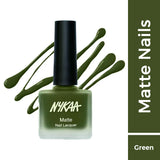 Nykaa Matte Nail Enamel Polish - Emerald Isle 118|9 ml|MRP 229