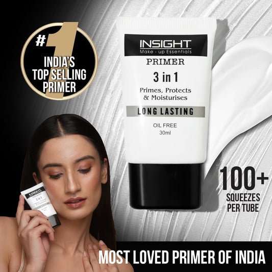 Insight 3-in-1 Long Lasting Primer 30ml for smooth makeup base