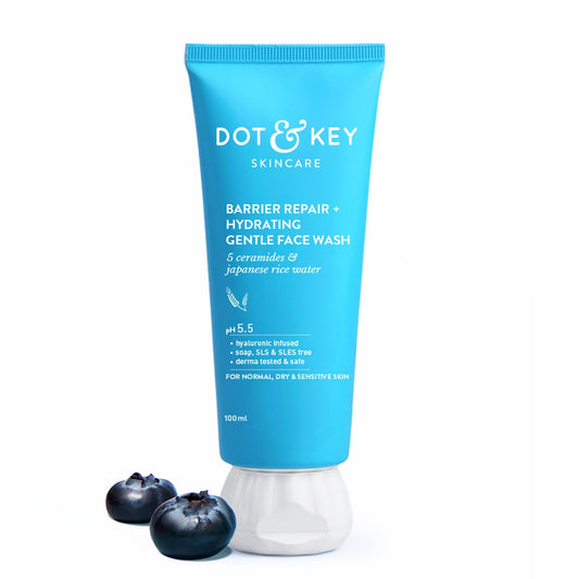 Dot & Key Barrier Repair Face Wash, gentle hydrating cleanser, moisture care face wash