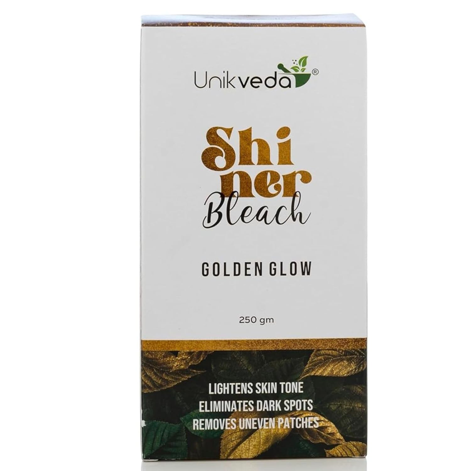 Unikveda Gold Shiner Bleach, gold infused bleach cream, radiant skin care, professional salon bleach