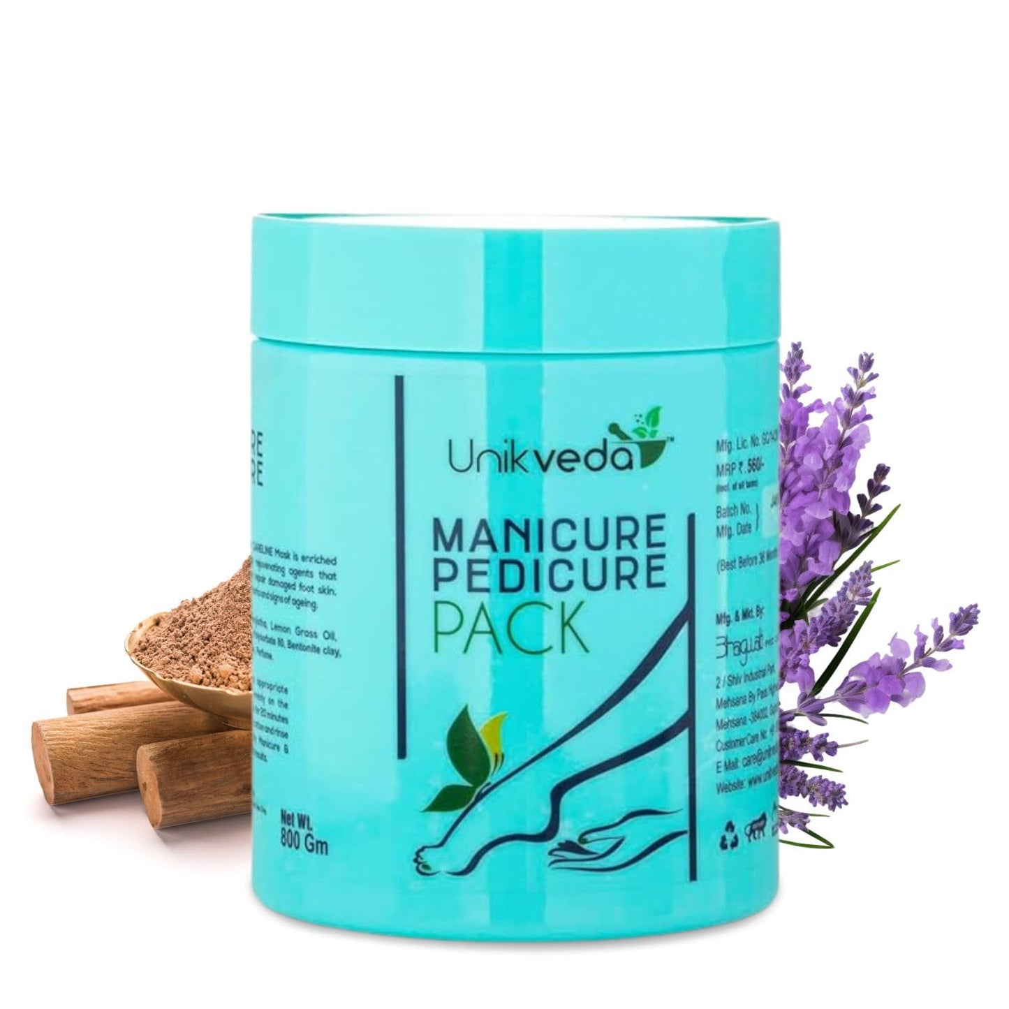 Unikveda Lavender Mani Pedi Pack, lavender spa care, skin conditioning