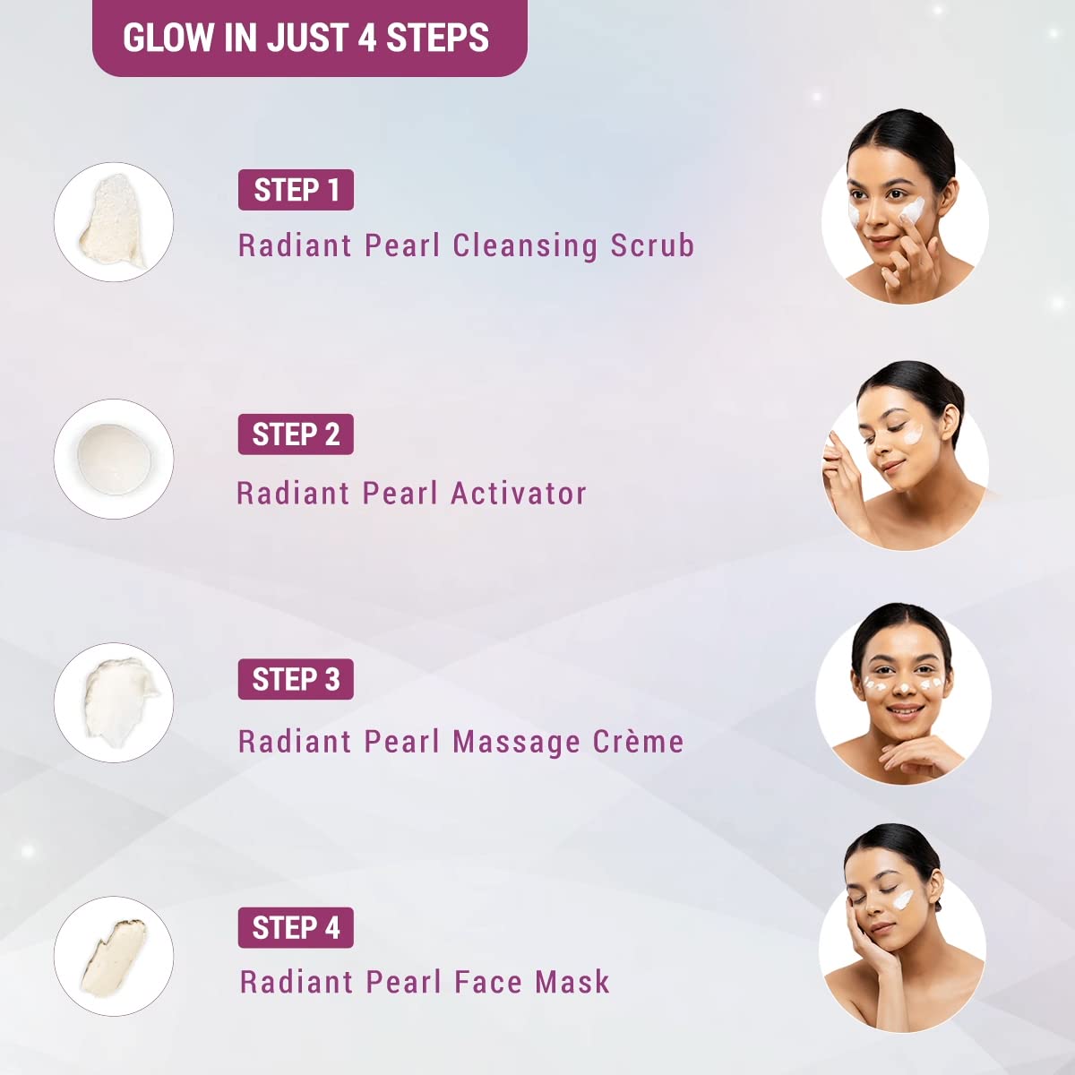 Lotus Herbals Radiant Pearl Cellular Lightening Facial Kit, facial kit, salon-grade
