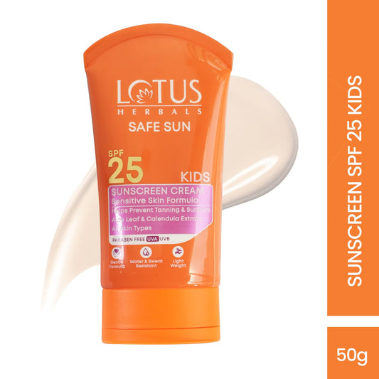 Lotus Herbals Safe Sun Kids Sunblock Cream, sunscreen cream, SPF 25