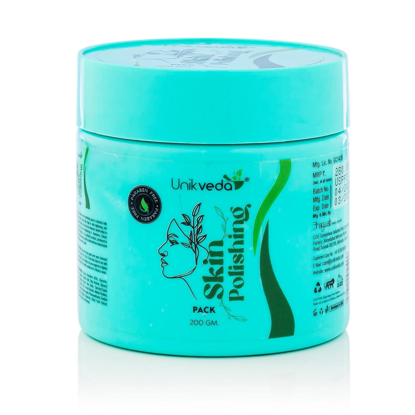 Unikveda Skin Polishing Pack, refined skin texture care, glow facial pack, professional salon use