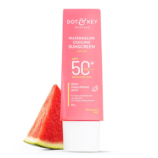 Dot & Key Watermelon Cooling Sunscreen SPF 50, cooling sun protection, watermelon hydration