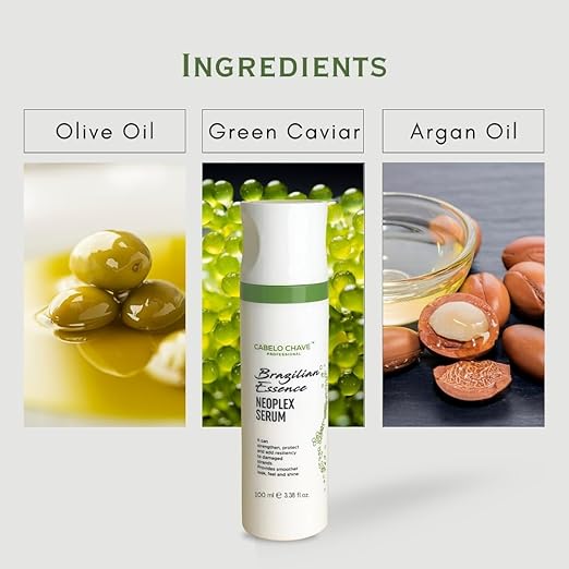 Cabelo Chave Neoplex Hair Serum l Nourishing Serum For Smooth, Shiny & Frizz-Free Hair 100ml
