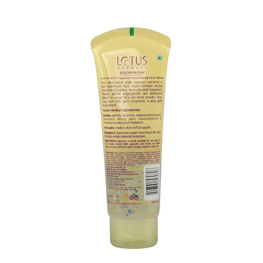 Lotus Herbals Jojobawash Nourishing Face Wash, face wash, capsule-infused gel